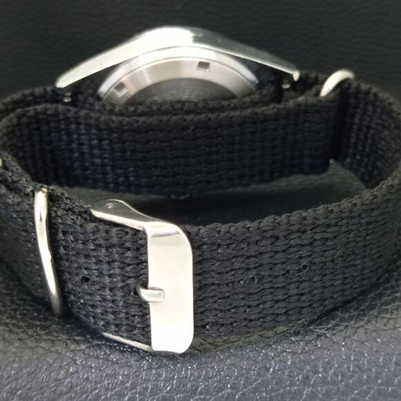 Vintage 1974 Citizen Automatic Mens Silver Watch W/daydate & Orange accents - Picture 2 of 9